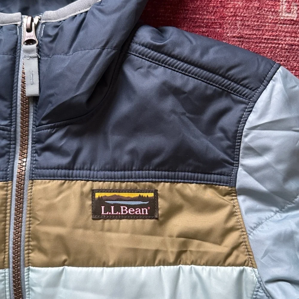 L.L.BEAN Mountain Classic Colorblock Puffer Jacket NWT Size XS - Picture 6 of 16